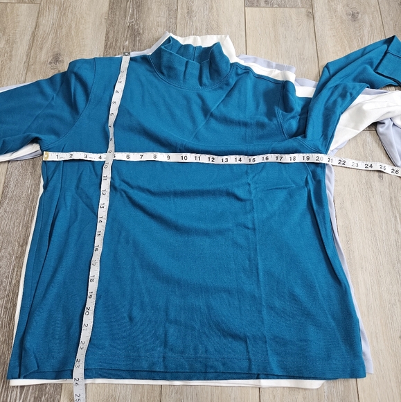 Lands' End 3 Piece Bundle Mock Turtle Neck Long Sleeve Top Women's Large Petite - Picture 11 of 13